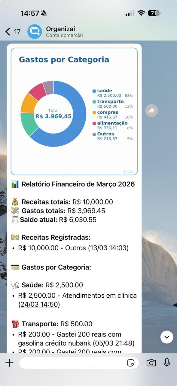 Relatório mensal completo